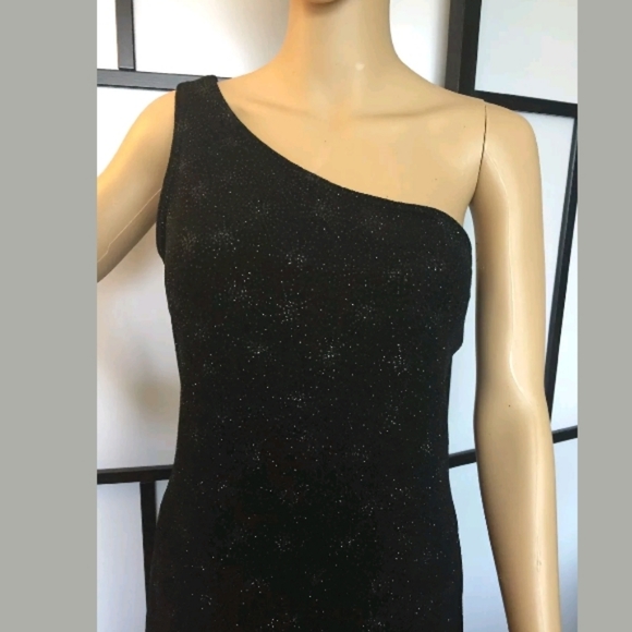 Ronni Nicole Black One Shoulder Bodycon Dress 6P - Picture 5 of 7